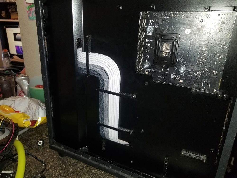 24 pin from back with panel mount combs