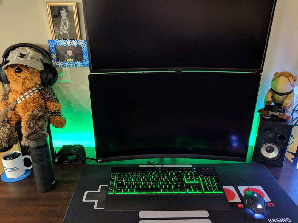 Chewy makes a great wingman, but also a nice headphone holder lol.