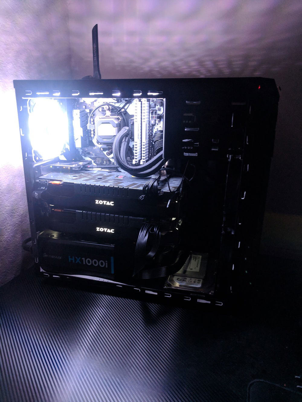 PC 2 Build V1.5 Dual 980TIs I hate the case... and it's a little cramped....but for 30 bucks... can't complain to bad.