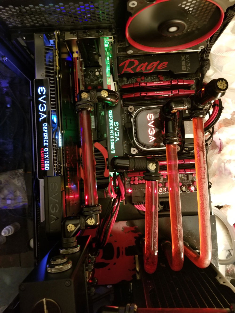 Right after filling loops