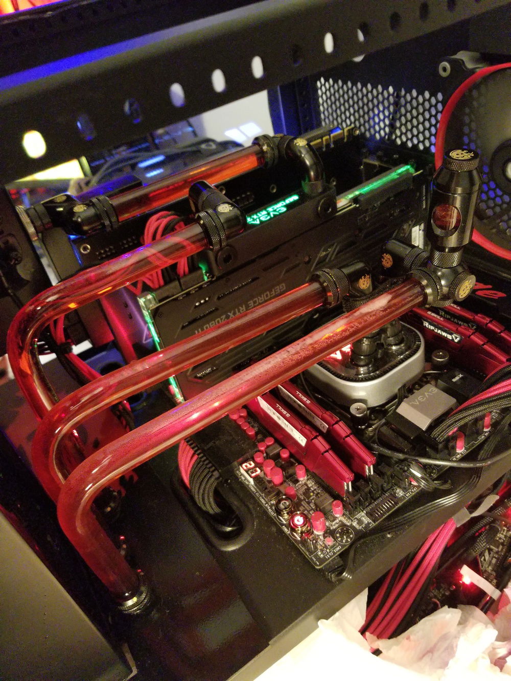 Right after filling loops