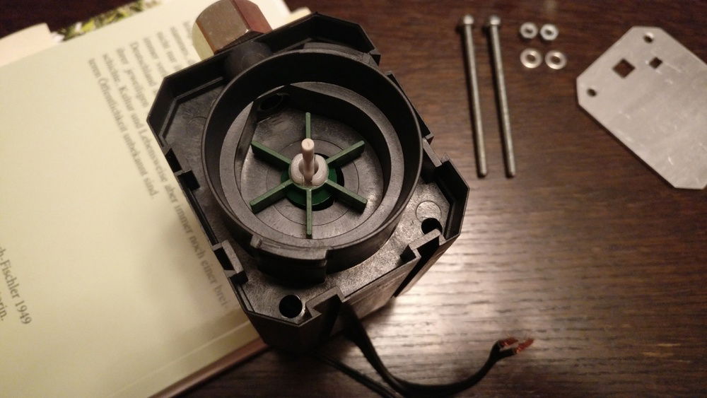 There are these two holes I was able to use...