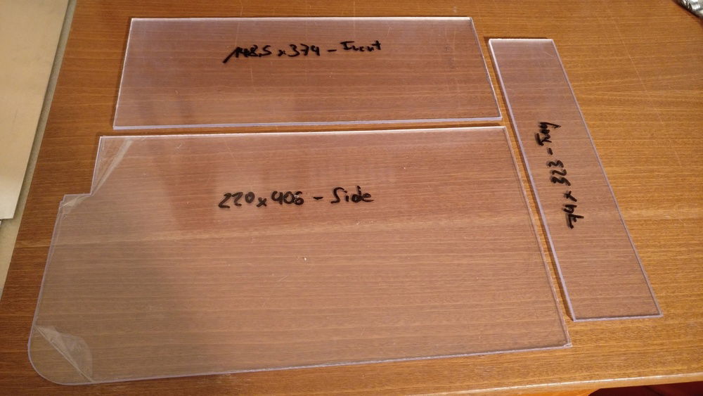 Up next. The cover plates for all the openings in the case.