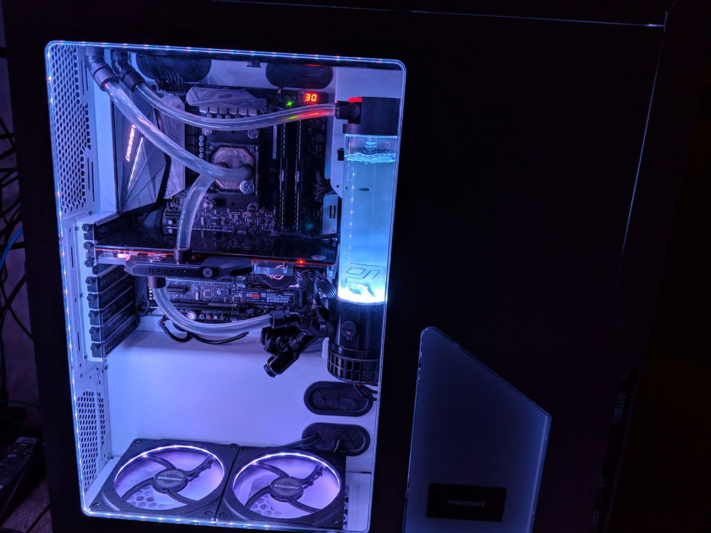 Current setup with full RGB