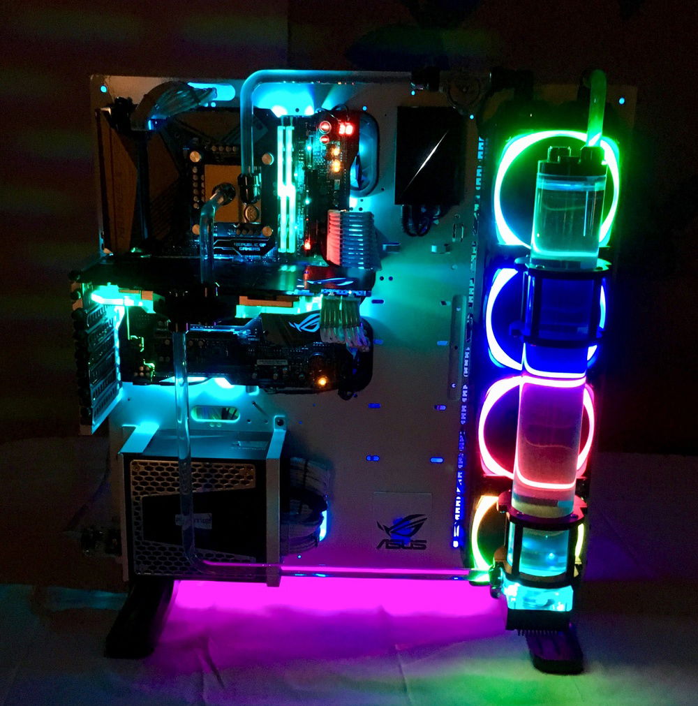 White Thermaltake Core P5 » builds.gg