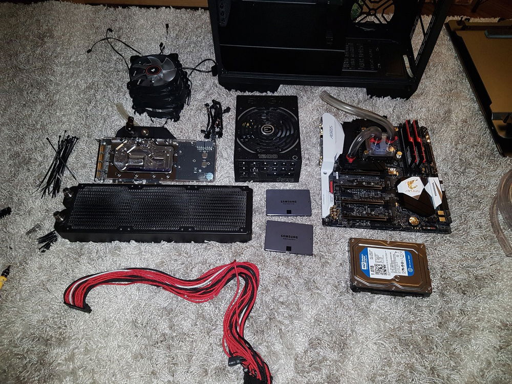 The balance of parts, the mechanical hard drive has been replaced with an NVMe SSD