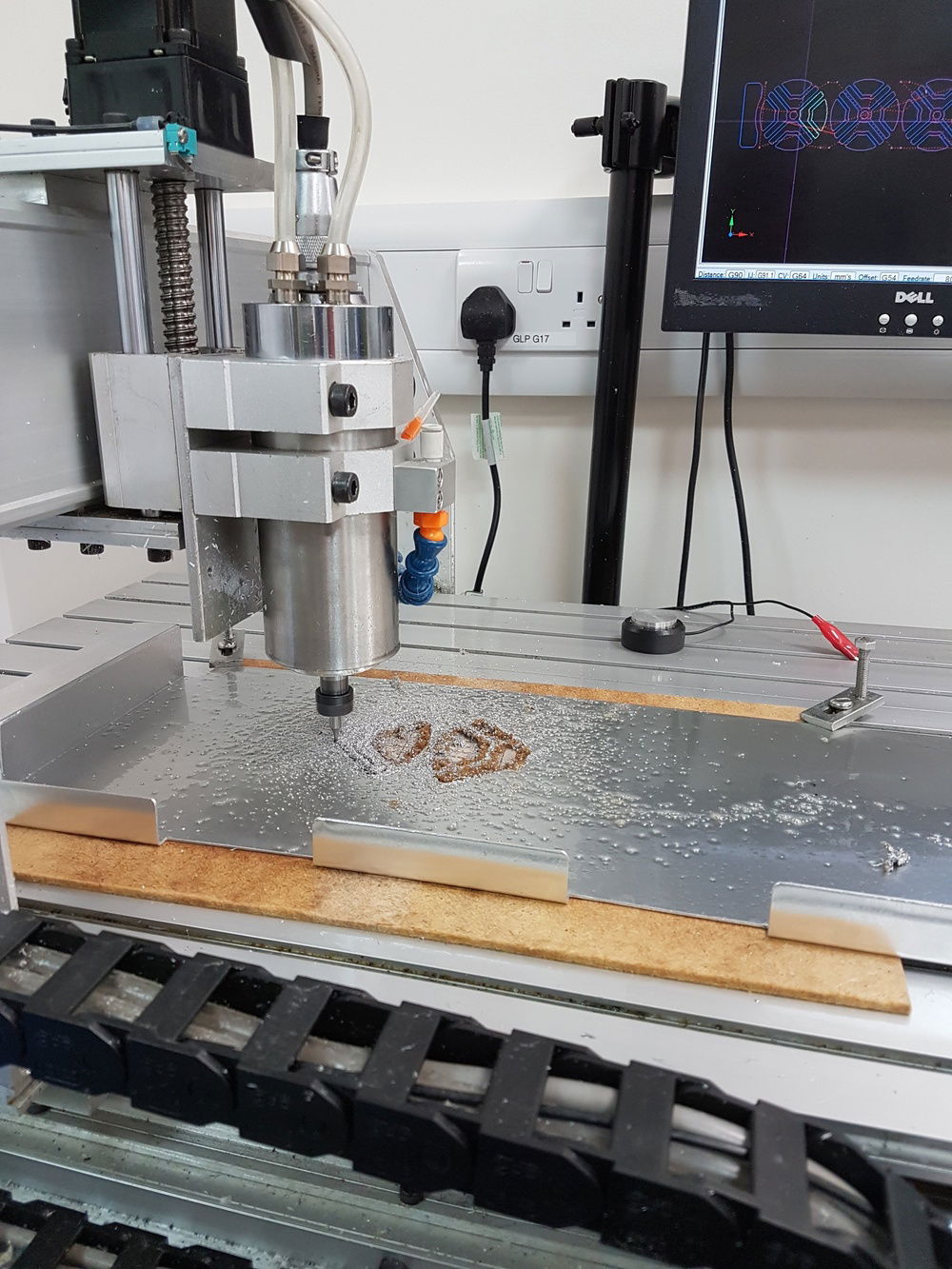 CNC Milling the back panel