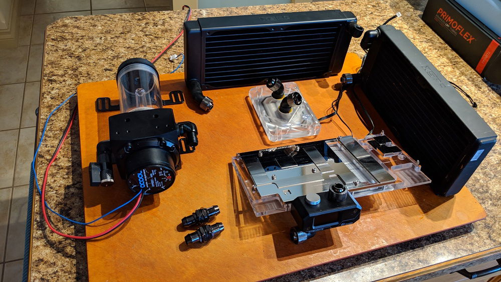 The water blocks have arrived!! Time to start cleaning and leak testing!