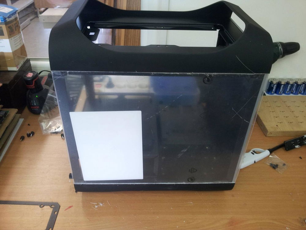 The beginnings, planning an acrylic side panel