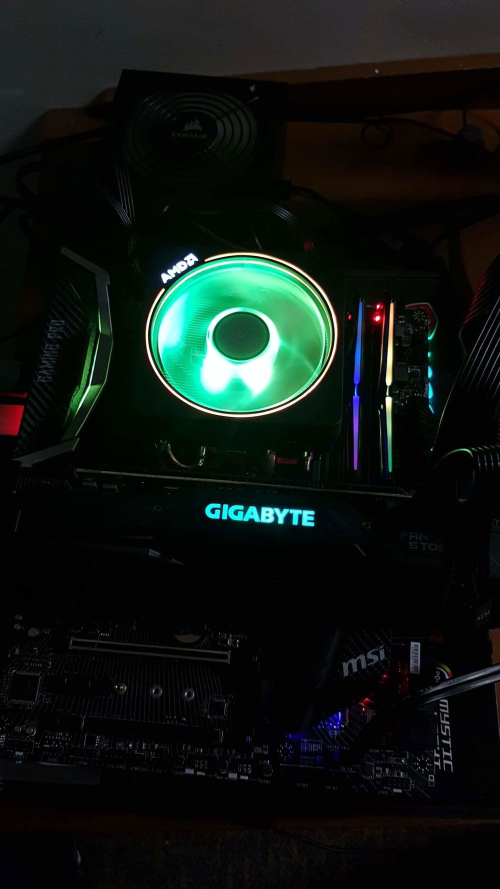 Testing it's first boot