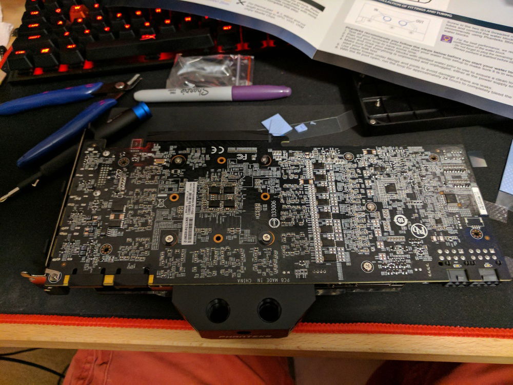 Phanteks	Glacier 1080Ti installed