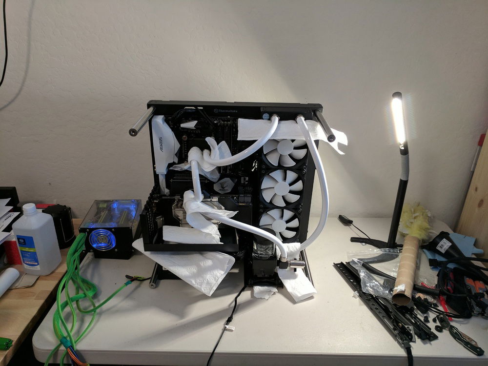 custom loop leak testing