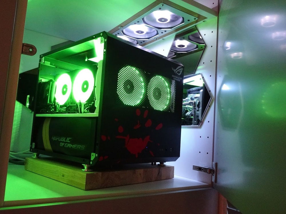 In its panda cave inside a closet in my home office