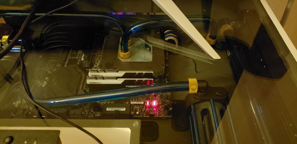 To the right inside we have the motherboard