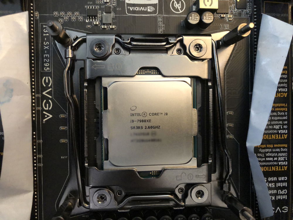 CPU before thermal compound application,