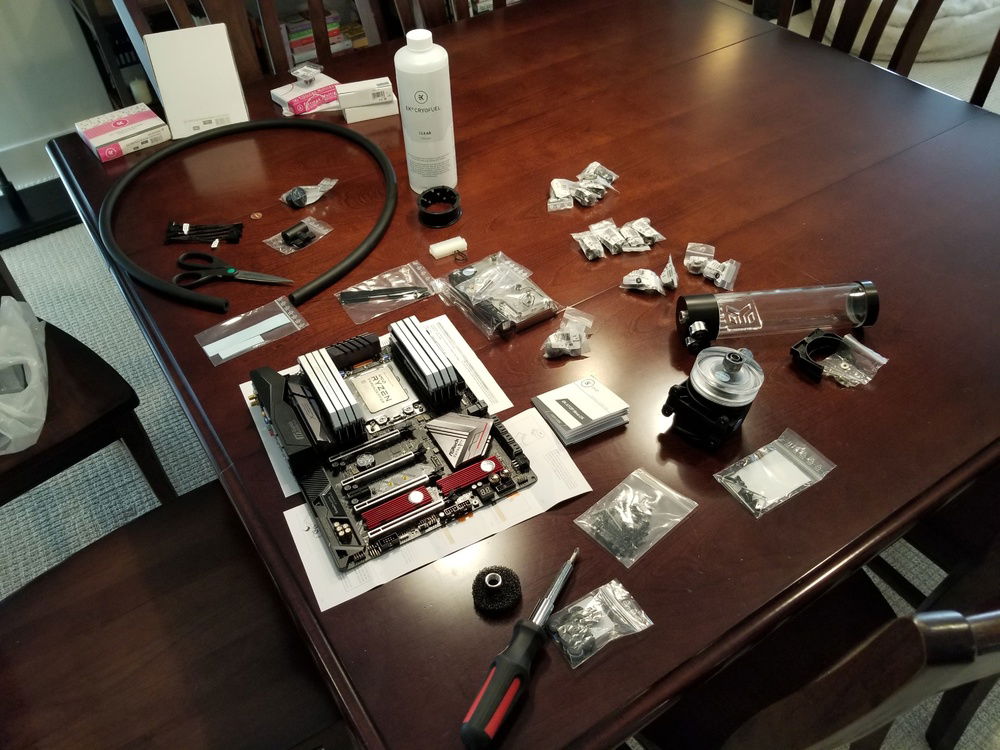 Prepping the MB, with EKWB parts