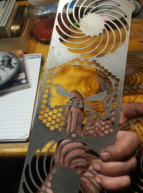 Made in metal and plastic