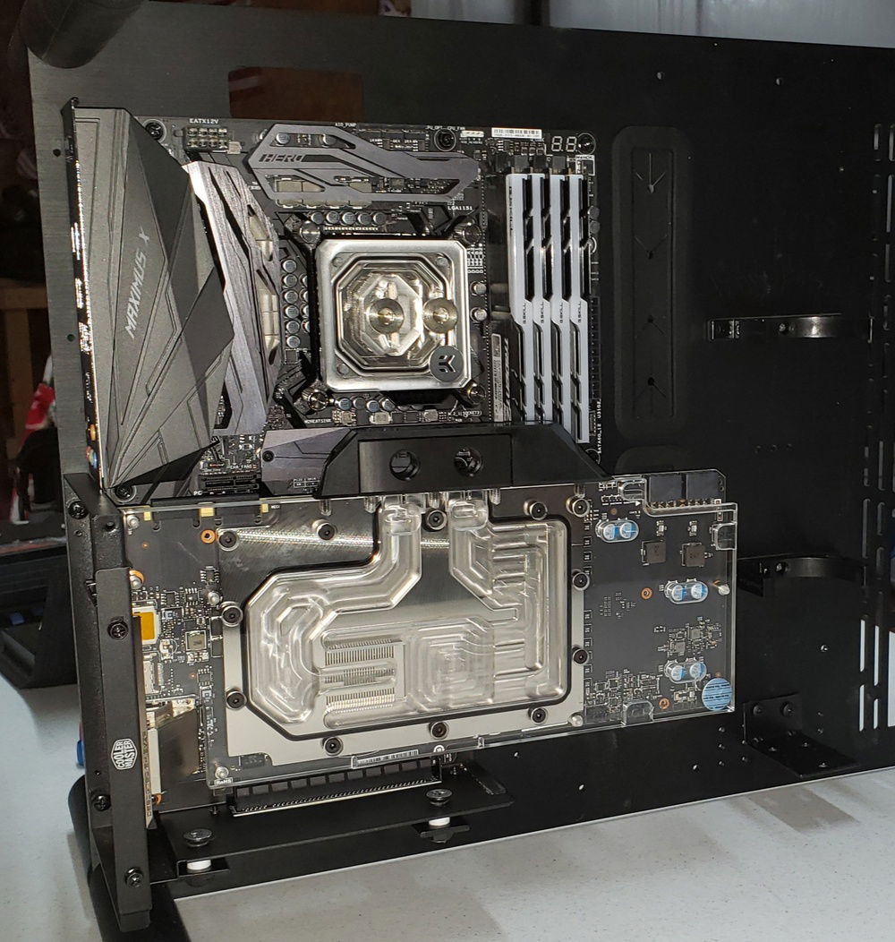 Finally we were able to start actually building the PC vs modding the case.