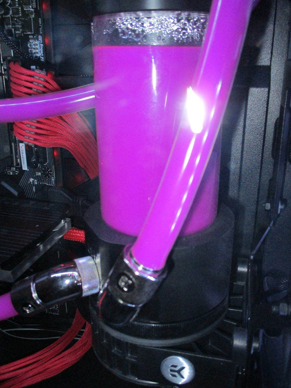 Close up of the Res/pump