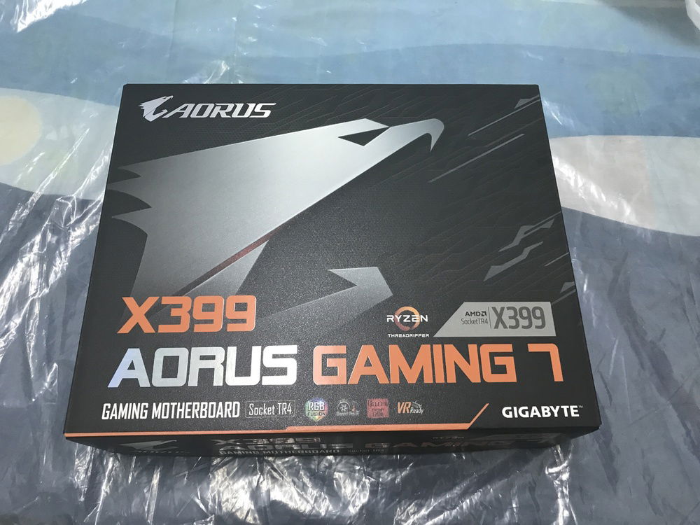 This came in yesterday evening. This isn't my first choice of mobo for this build (I wanted an X399 Aorus Extreme), but it was nonetheless my first choice of mobo ever before I settled on the Asrock Taichi.

For some reason Gigabyte has no intention of selling the X399 Aorus Extreme in Malaysia...