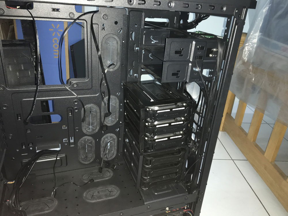 Rerouted the cabling for the Commander FT fans 2 through 5. Now it goes along the front, closer to the fans.