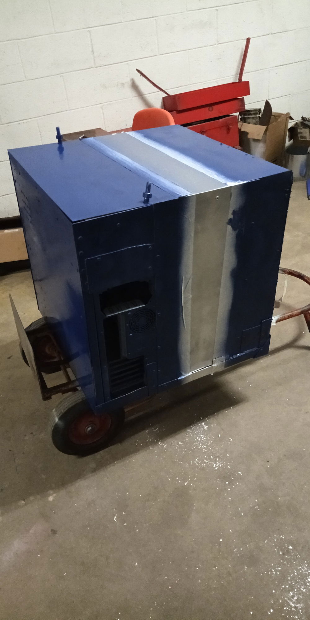 Complete paint (tape still on)
