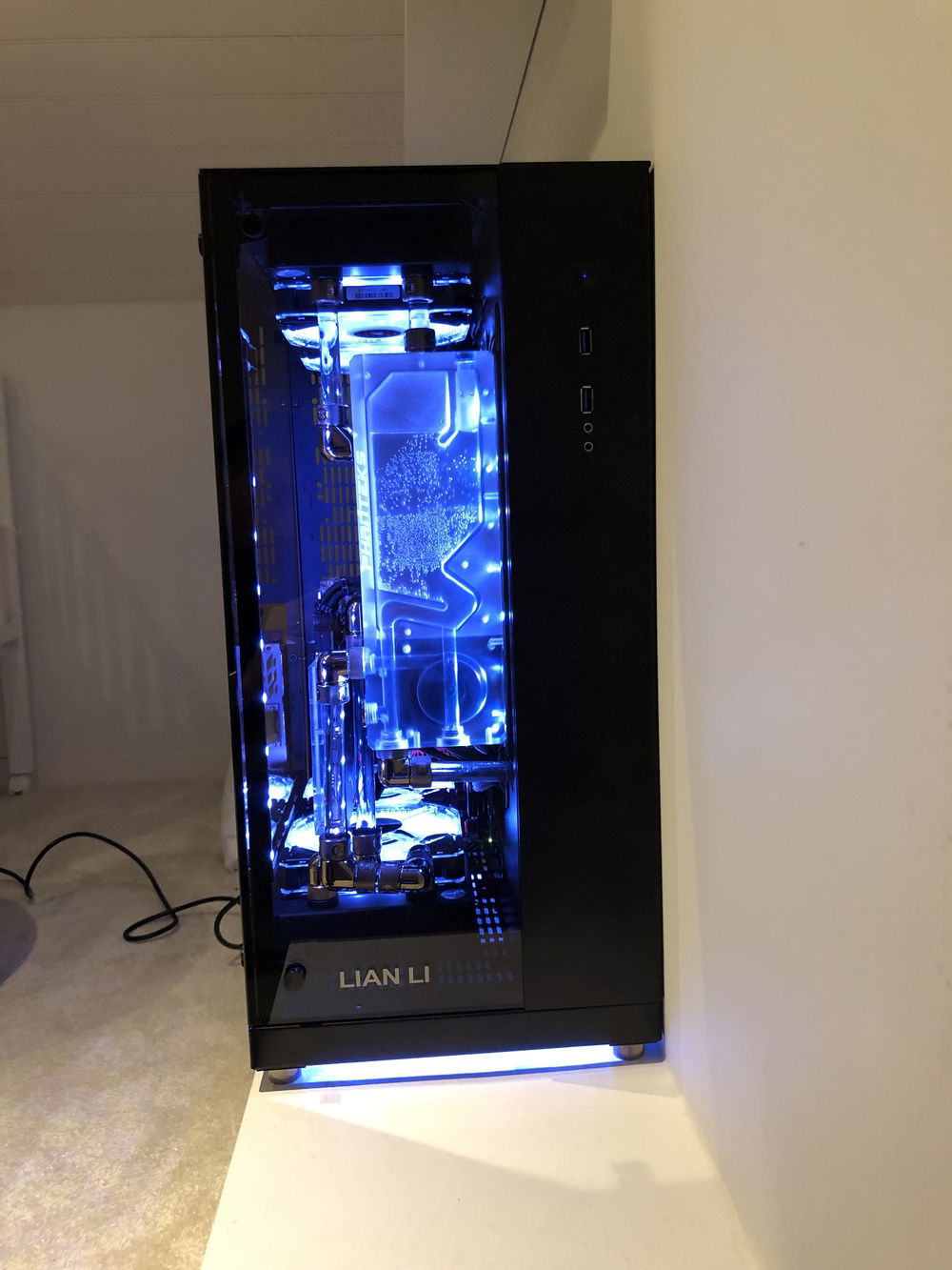 With lights on white (more of a blue tint with iphone camera..)