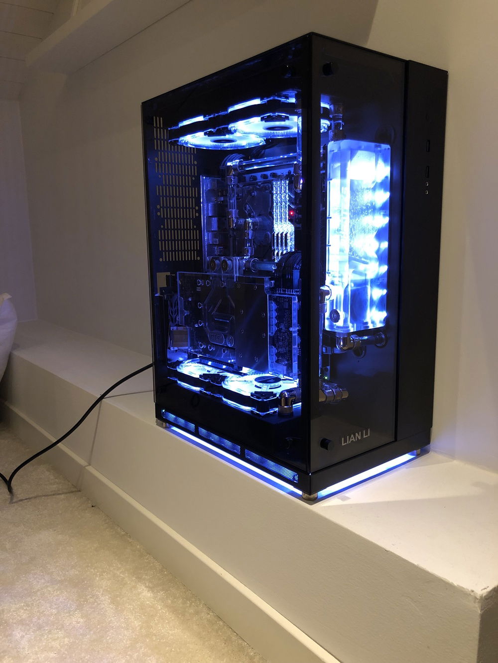 With lights on white (more of a blue tint with iphone camera..)