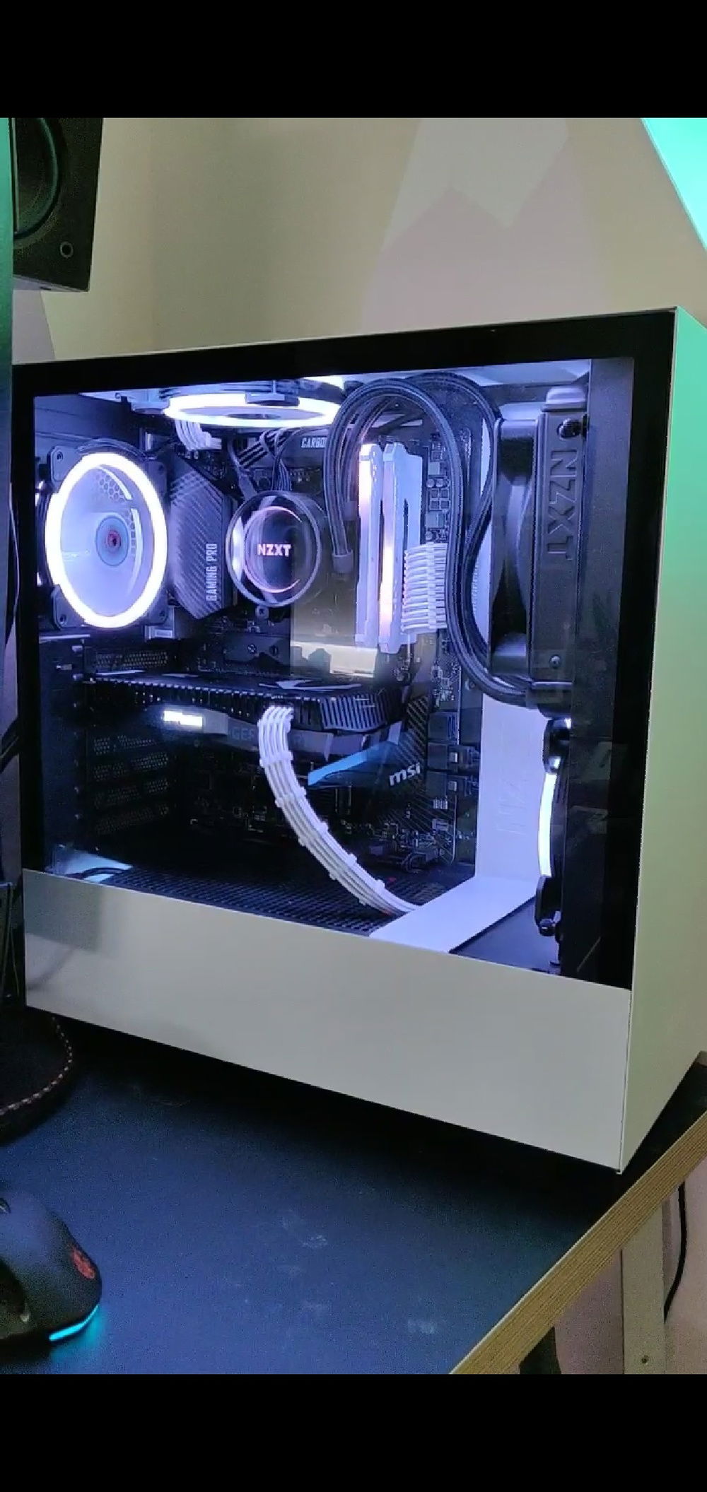 Replaced cable extensions with white EZDIY FAB set