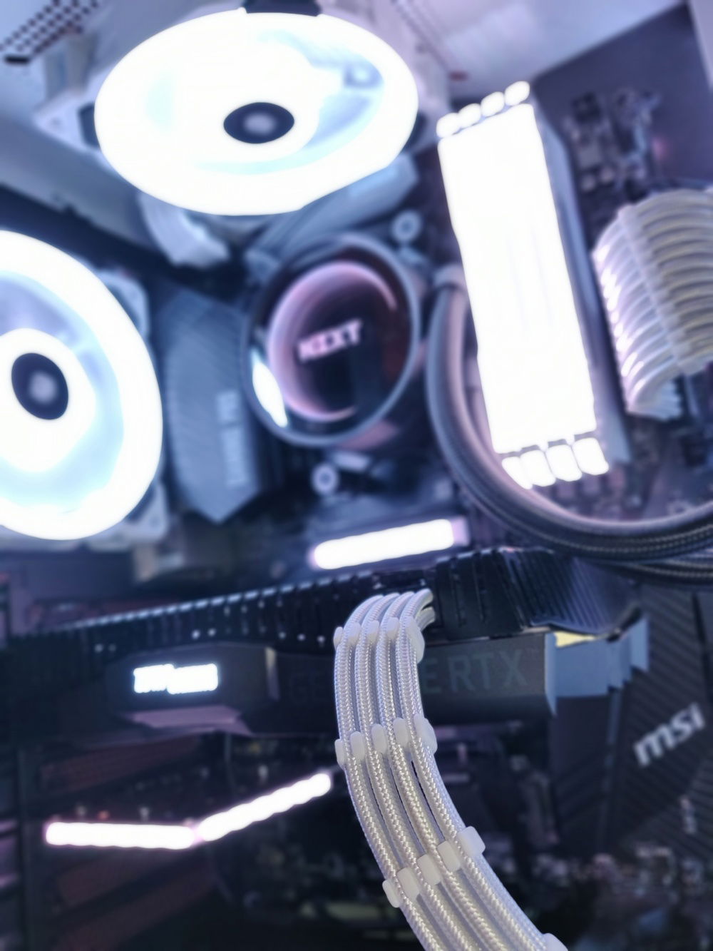 All Focus on the clean cables