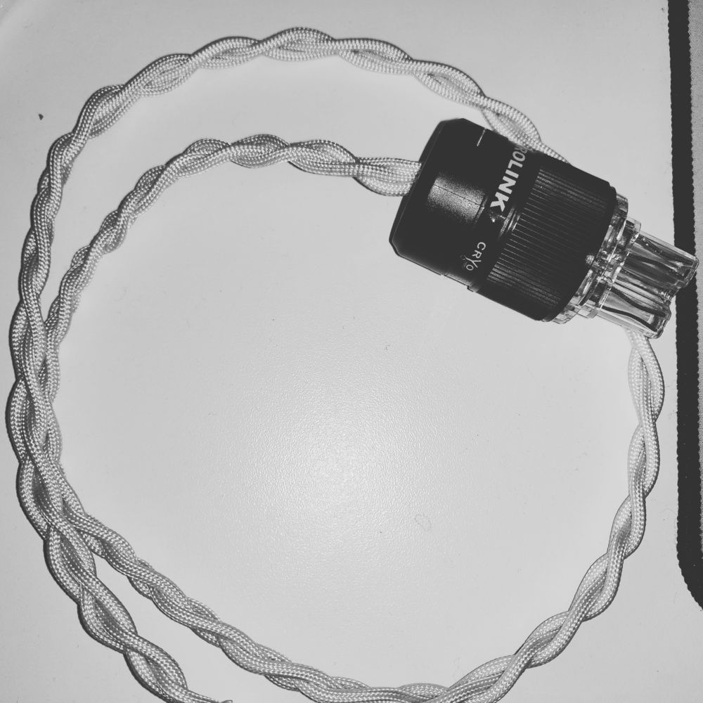 Made a custom braided and sleeved C13 power supply cable...