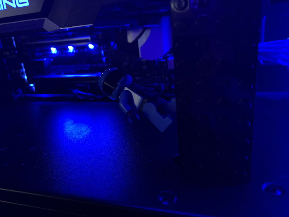 A little story, Basically my GPU had some sag. So I just built something out of Legos to help keep it from sagging! His name is Jeff