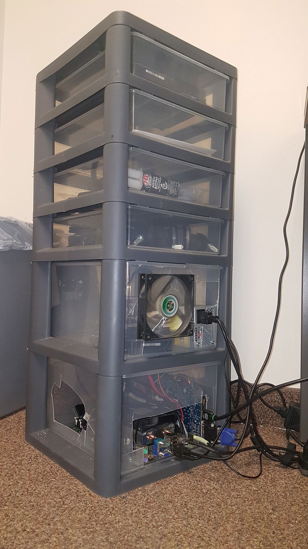 Back side, Excellent cutting holes as you can tell