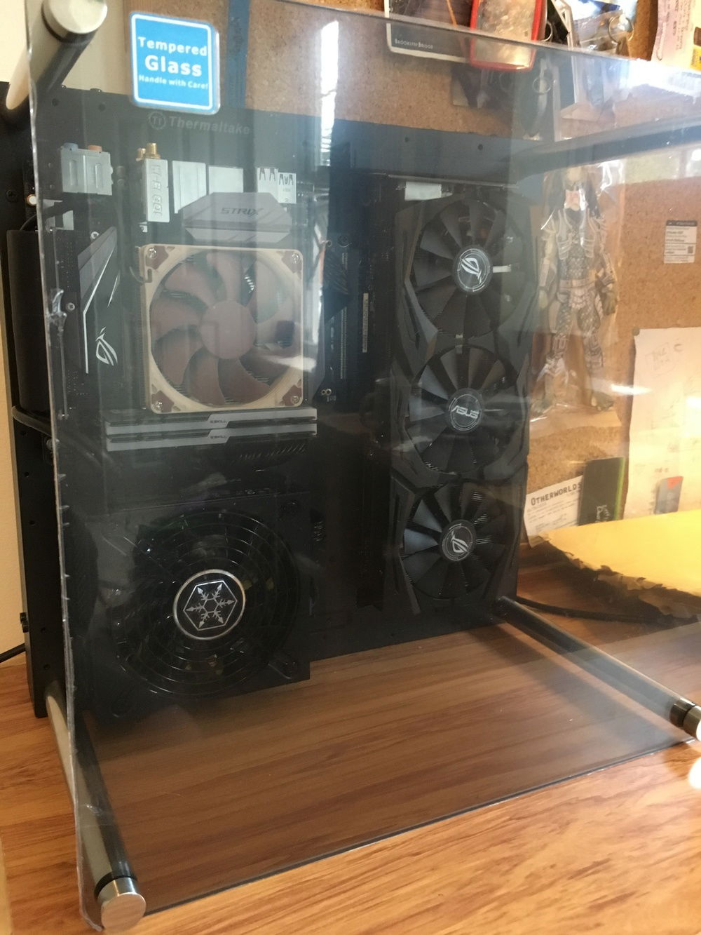 Still got the plastic wrap on the glass.