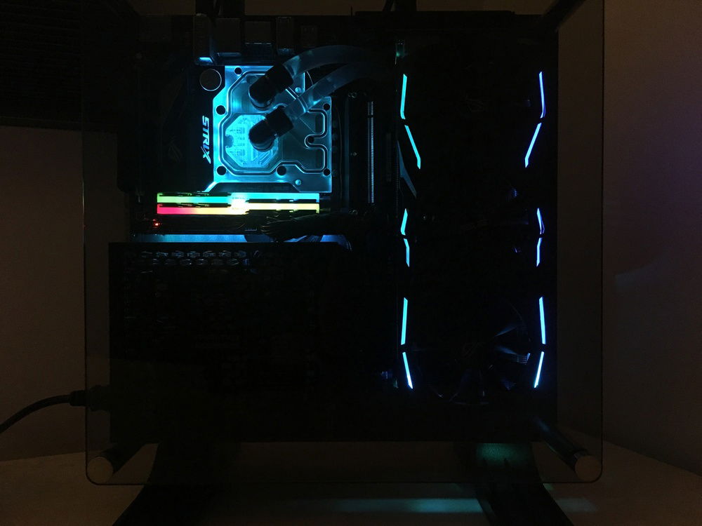 Dark front view with glass on. Using my phone as a camera and it is terrible. Picture quality has been dire throughout, thanks for putting up with it.