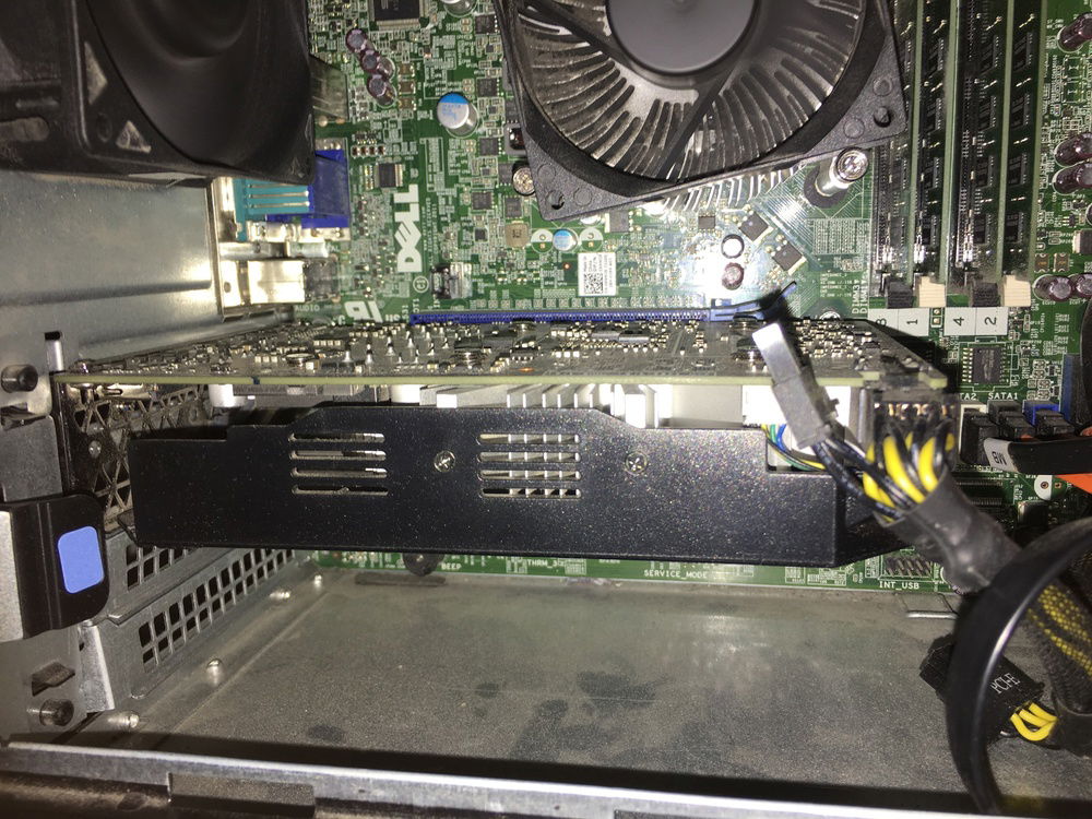 A GTX Zotac 1060 6gb Mini I picked up for $275 :'( , and an all green mobo