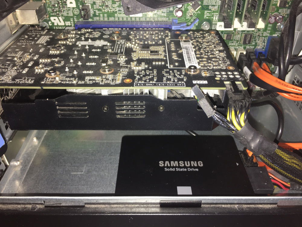 UPDATE: Made some room, and got one fo my SSDs moved to a better location