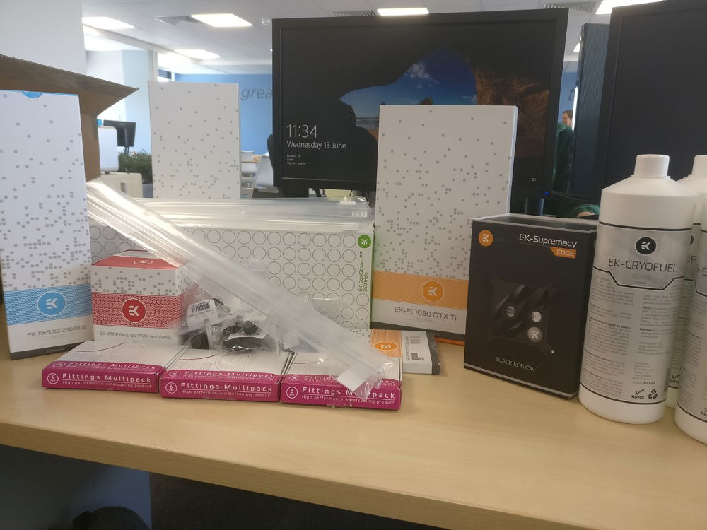 All (most) the water cooling parts