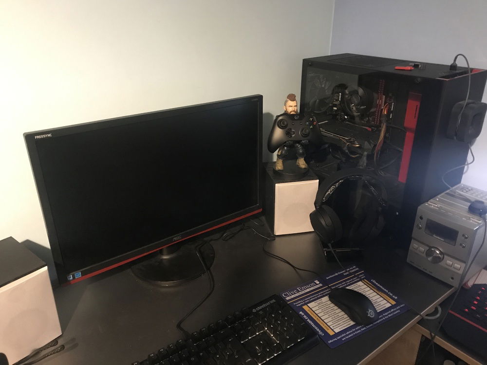 My whole desk
