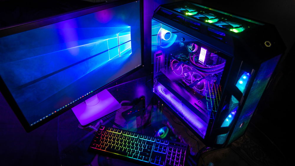 The finished build with everyone's favourite "Rainbow Unicorn" theme.