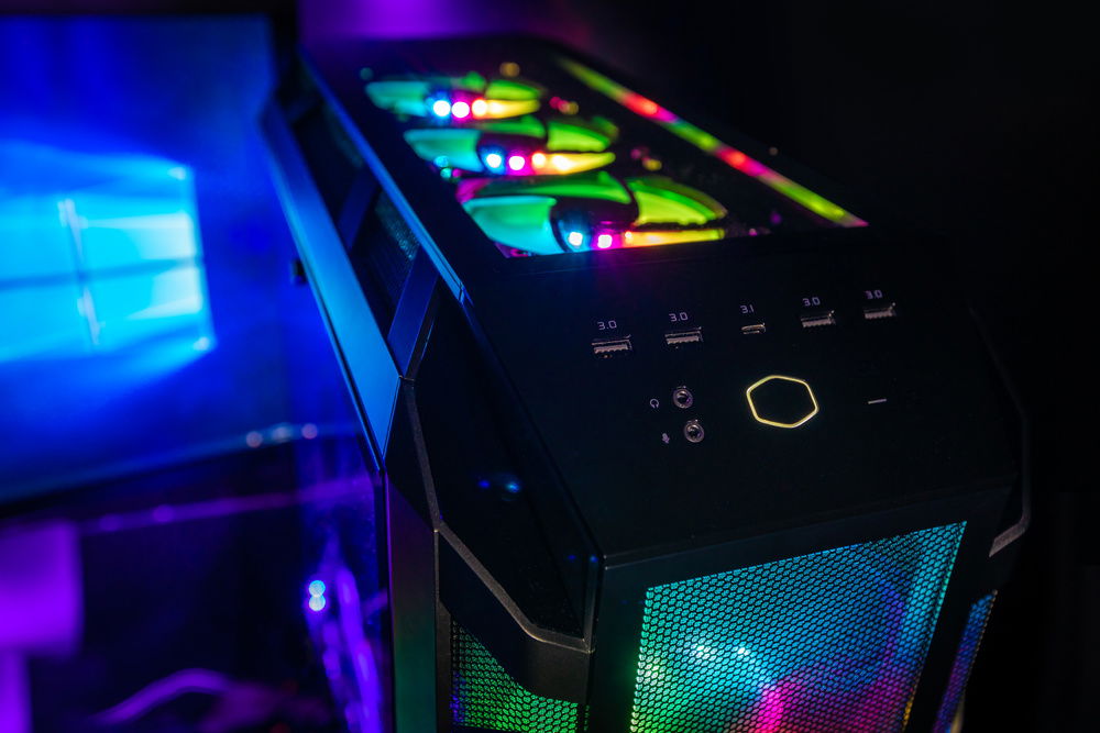 The finished build with everyone's favourite "Rainbow Unicorn" theme.