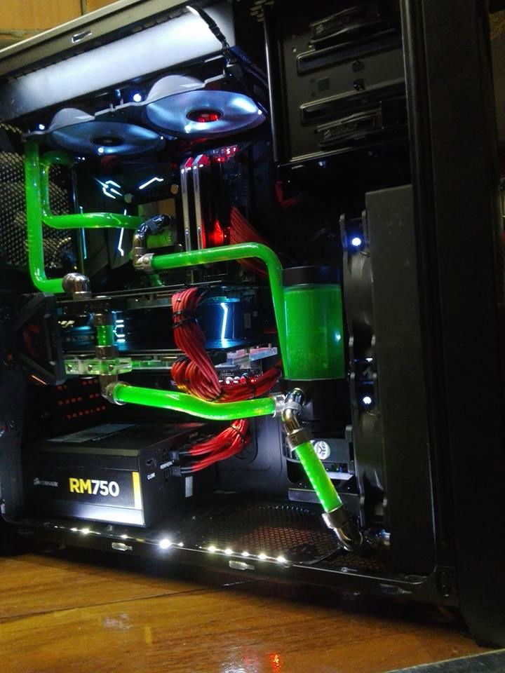 Closer look at my computer build.