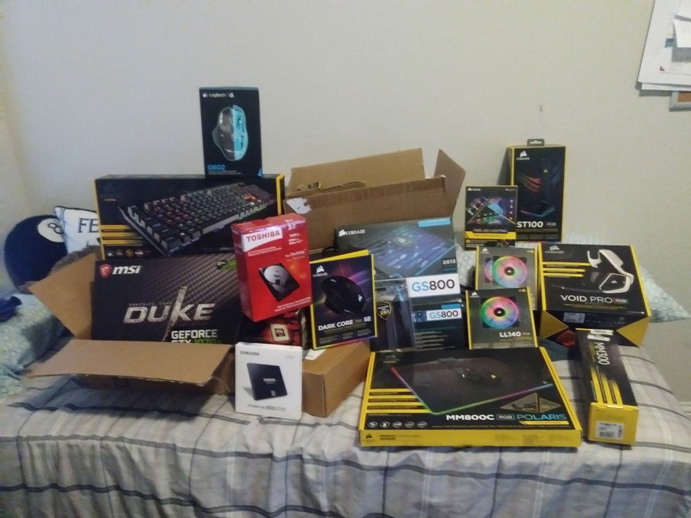 I kept almost all of the boxes for my parts :D