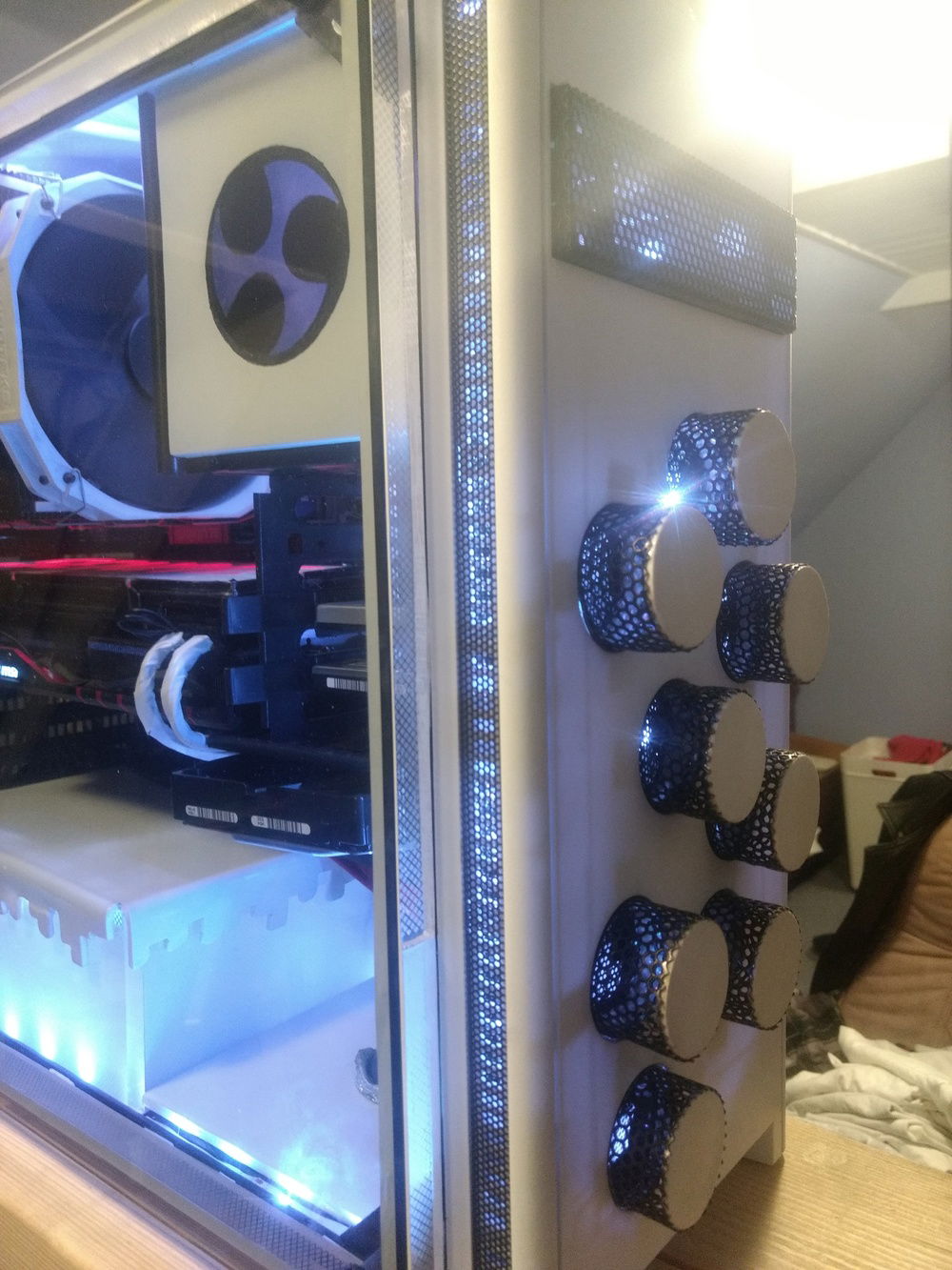 In progress - custom front air vents (Case doesn't have great stock airflow)