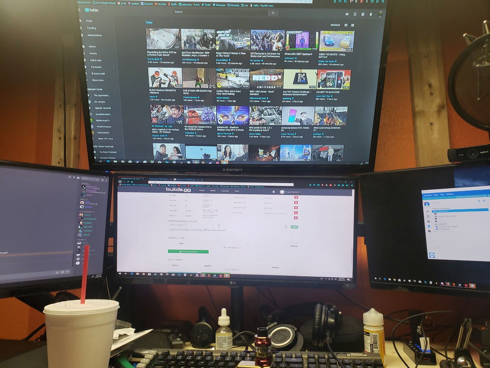 my monitor setup