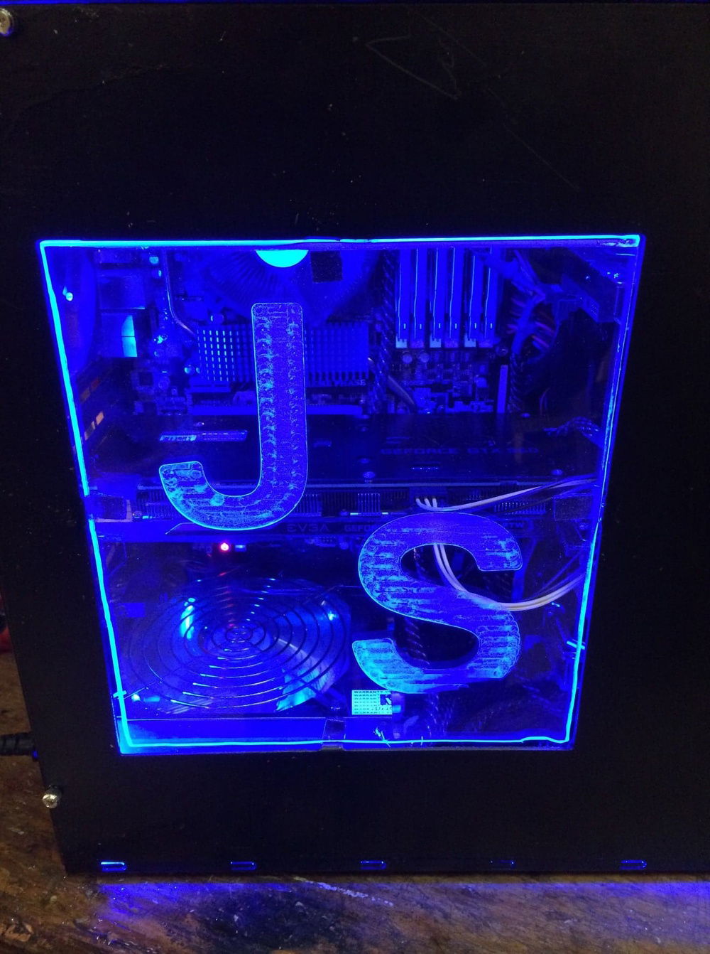 view of custom made window cut out on a CNC wood router