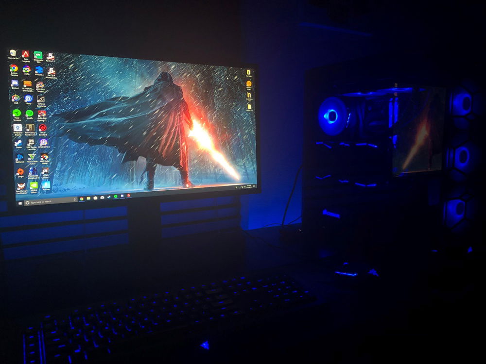Some RGB Lights behind the desk
But what are your thoughts