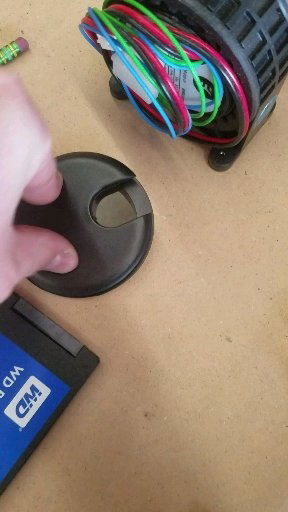 Used these caps to run cables while trying to keep a clean look