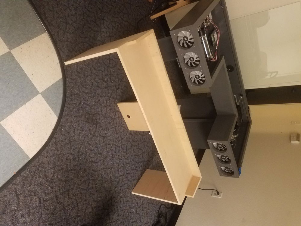 Built a shelf for the desk