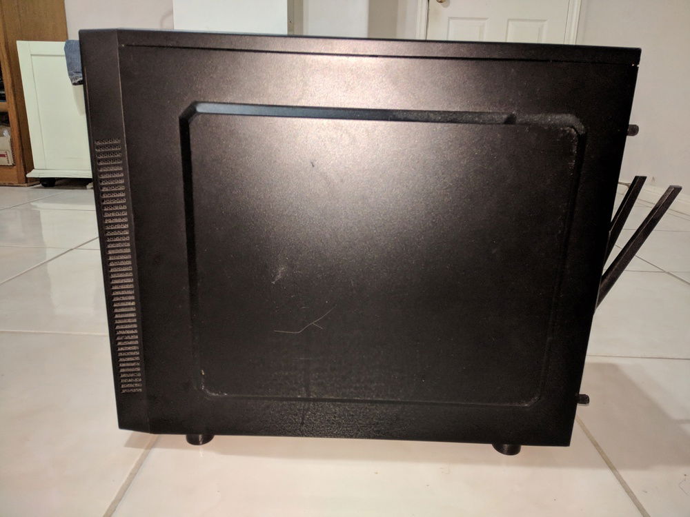 Right side of the case